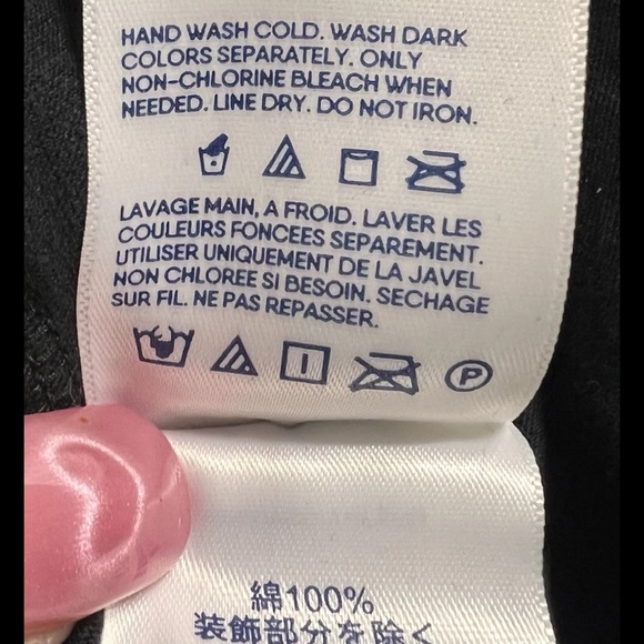 LANDS END WOMEN SIZE M COTTON BLEND BLACK WHITE EMBROIDERED FLORAL SHIFT DRESS - Picture 12 of 15